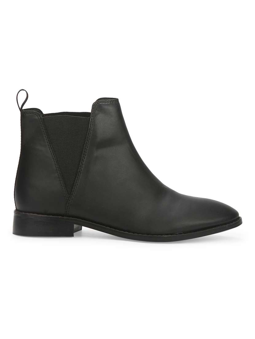 black ankle length boot - 17472878 -  Standard Image - 1