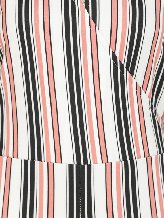 pocket detail striped jumpsuit - 17473154 - Standard Image - 4