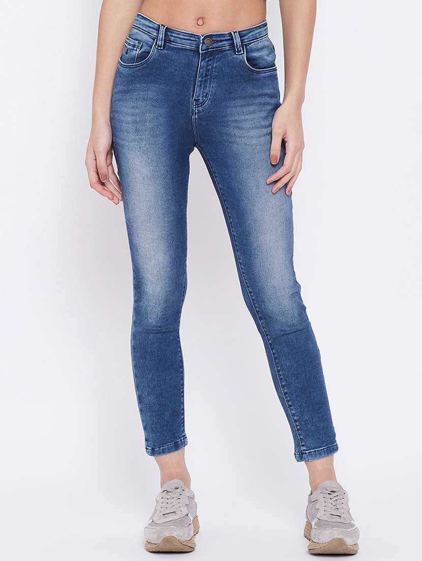women's plain slim fit jeans