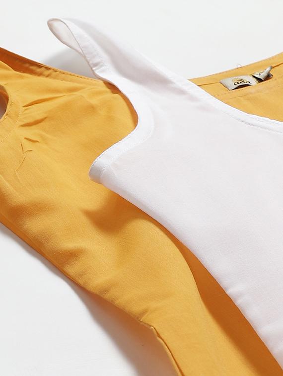 ada set of 2 mustard & white camisole - 17474306 - Standard Image - 6