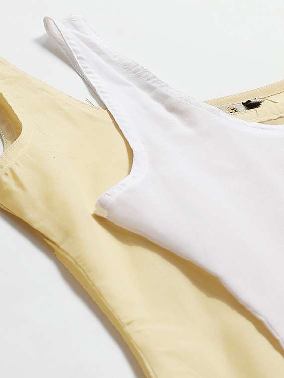 ada set of 2 dark fawn & white camisole  - 17474307 -  Standard Image - 6