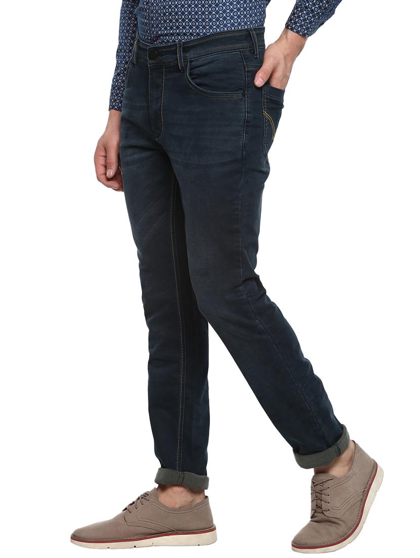 dark blue light washed denim jeans - 17474801 - Standard Image - 1