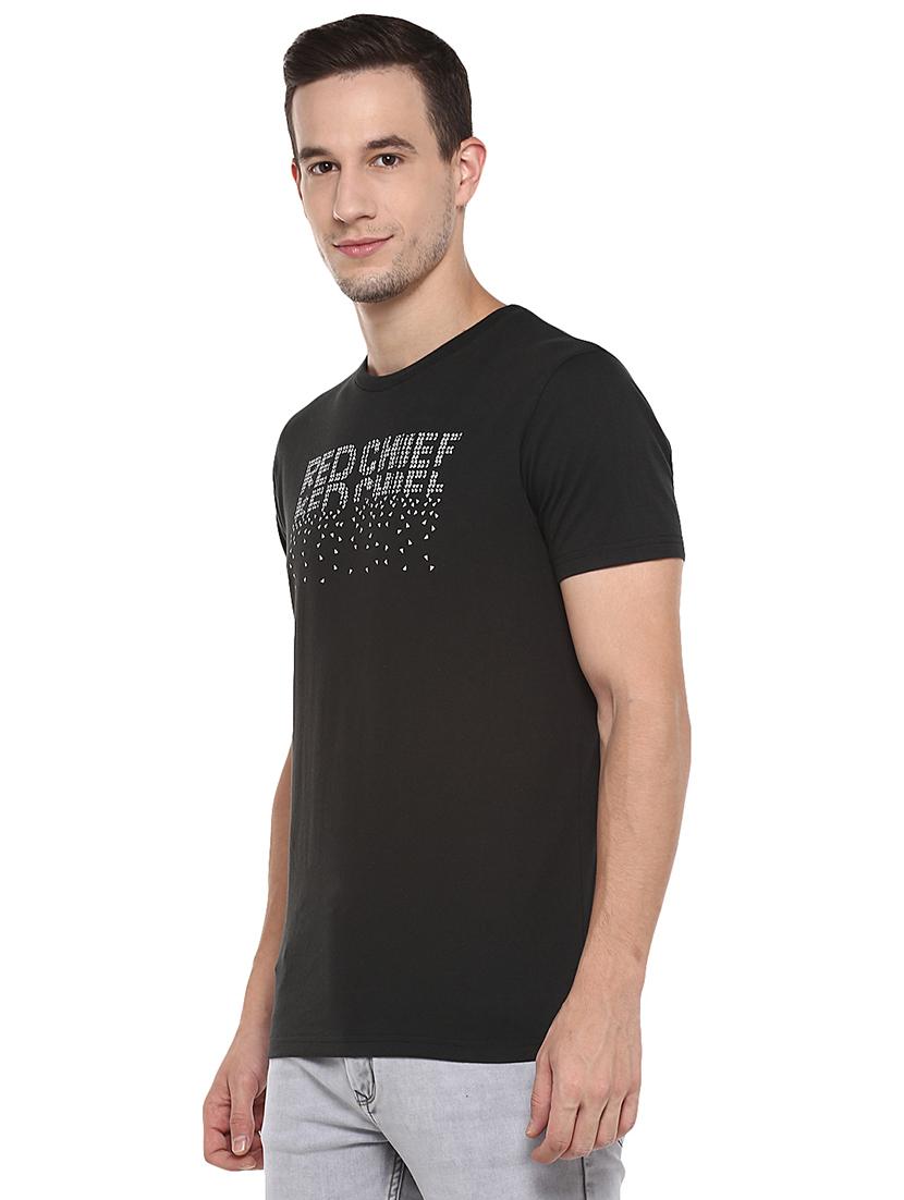 black printed t-shirt - 17475070 - Standard Image - 1
