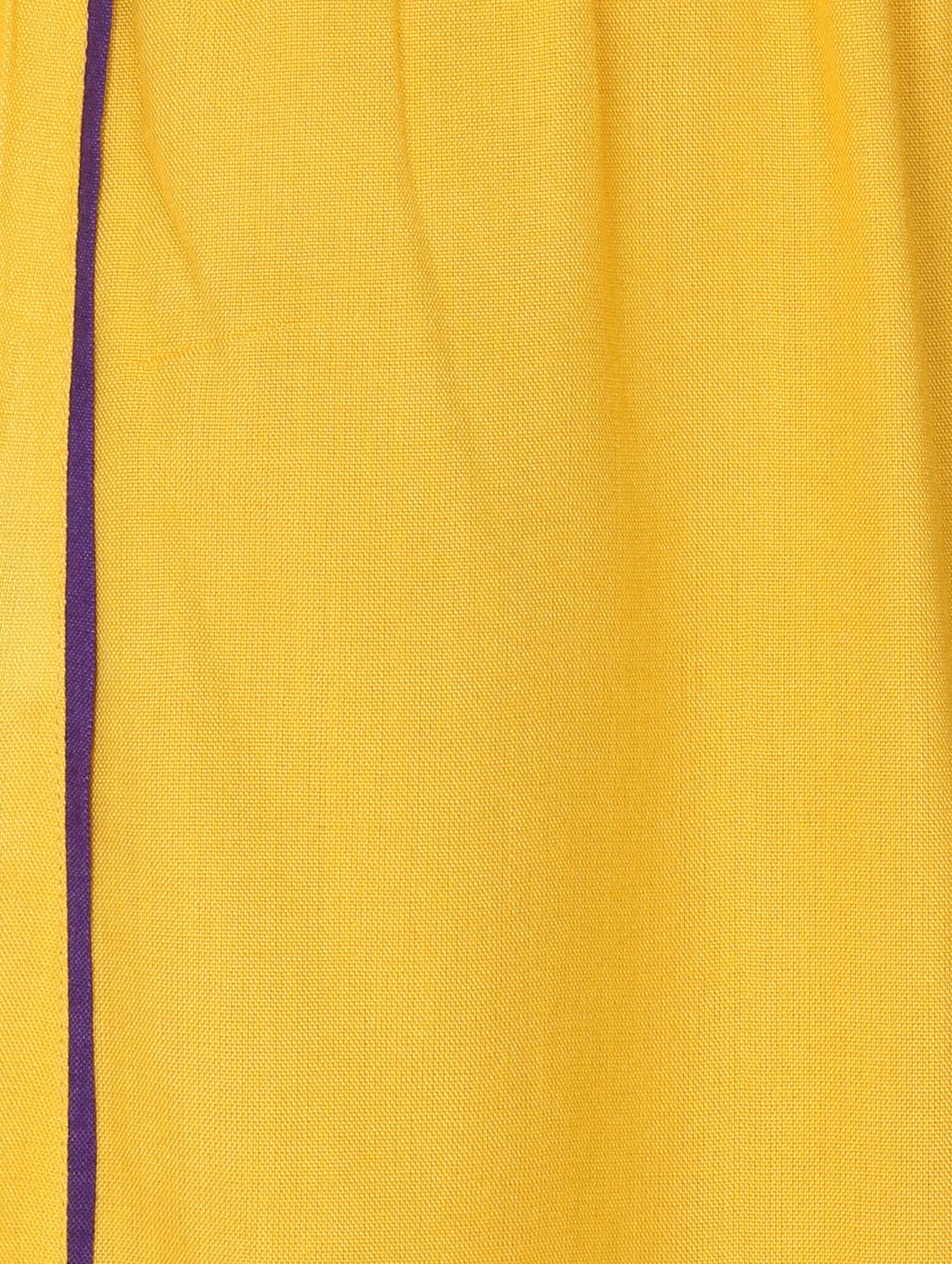 yellow solid mid rise palazzo - 17475134 - Standard Image - 4