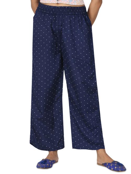 mid rise polka dot palazzo - 17475139 - Standard Image - 0