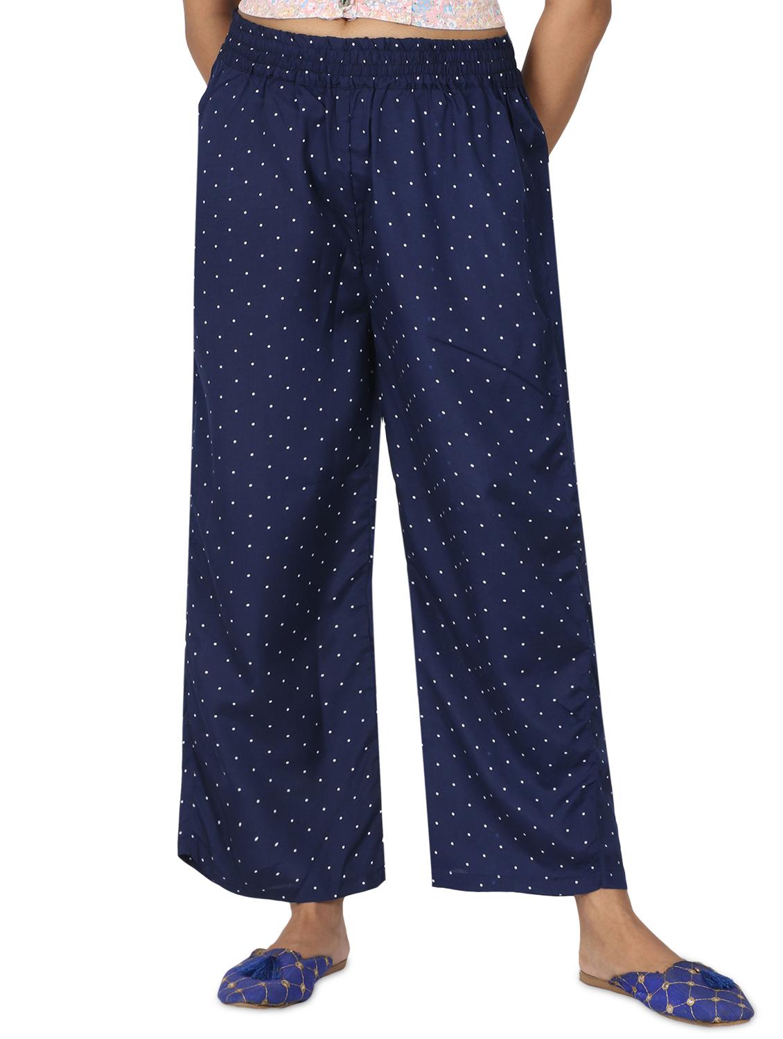 mid rise polka dot palazzo - 17475139 - Zoom Image - 0