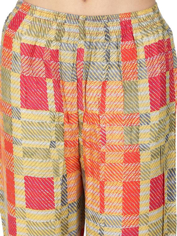 solid kurta palazzo set - 17476065 - Standard Image - 4