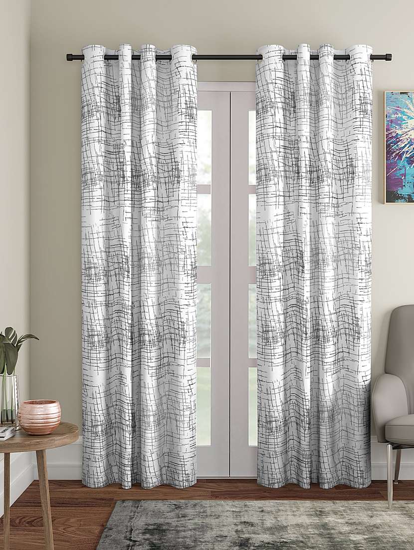 long door pack of 2 polyester curtain