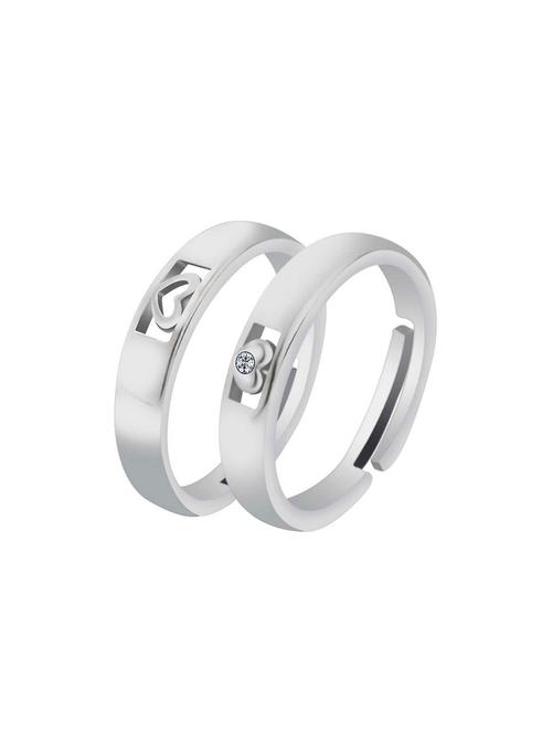 silver crystal combo ring - 17478139 - Standard Image - 0