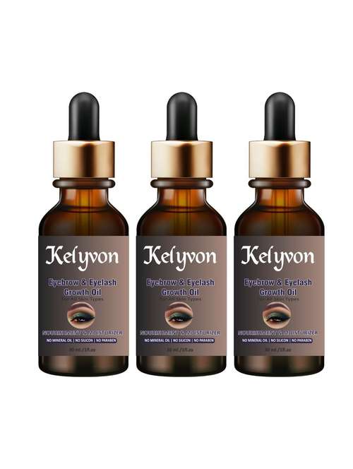 100% pure & natural eyebrow eyelash growth hair oil-90ml 
