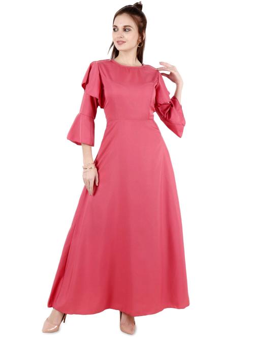 women's fit & flare solid dress - 17478933 -  Standard Image - 0