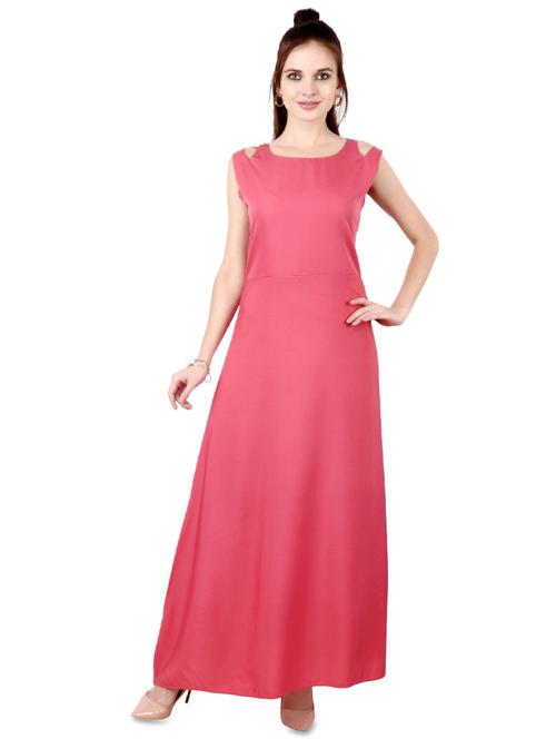 women's fit & flare solid dress - 17478938 -  Standard Image - 0