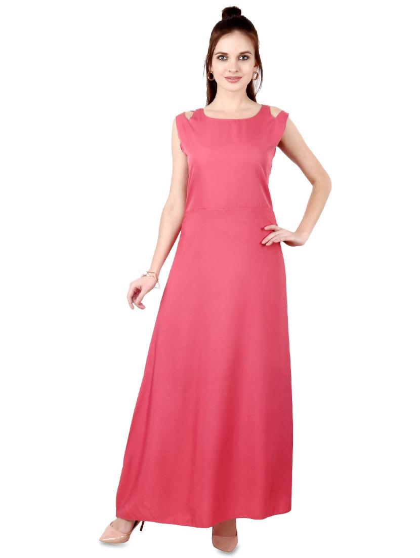 women's fit & flare solid dress - 17478938 -  Zoom Image - 0
