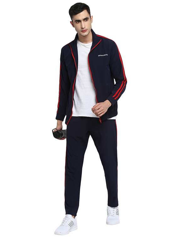 navy blue taped track suit - 17478961 -  Standard Image - 4