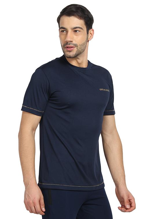 navy blue solid t-shirt - 17478973 -  Standard Image - 1
