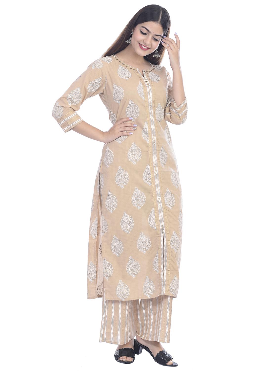 printed kurta palazzo set - 17482227 - Standard Image - 1