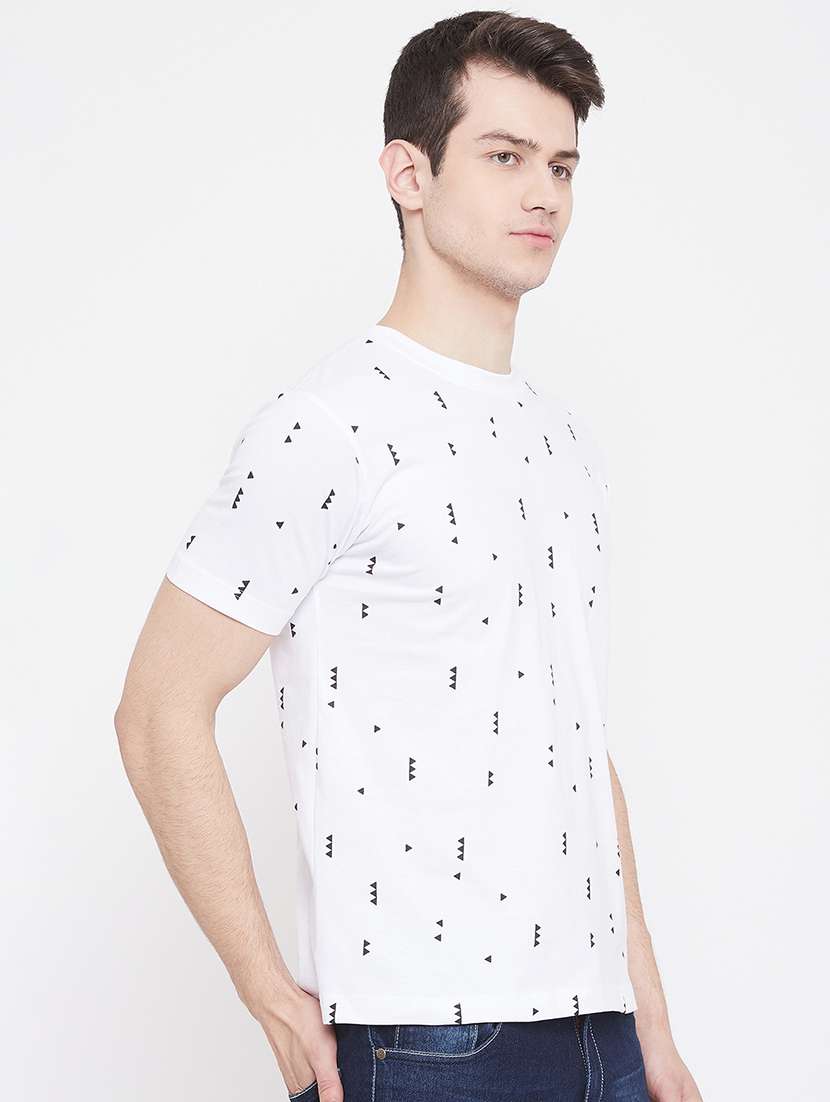 white printed t-shirt - 17482273 -  Standard Image - 1