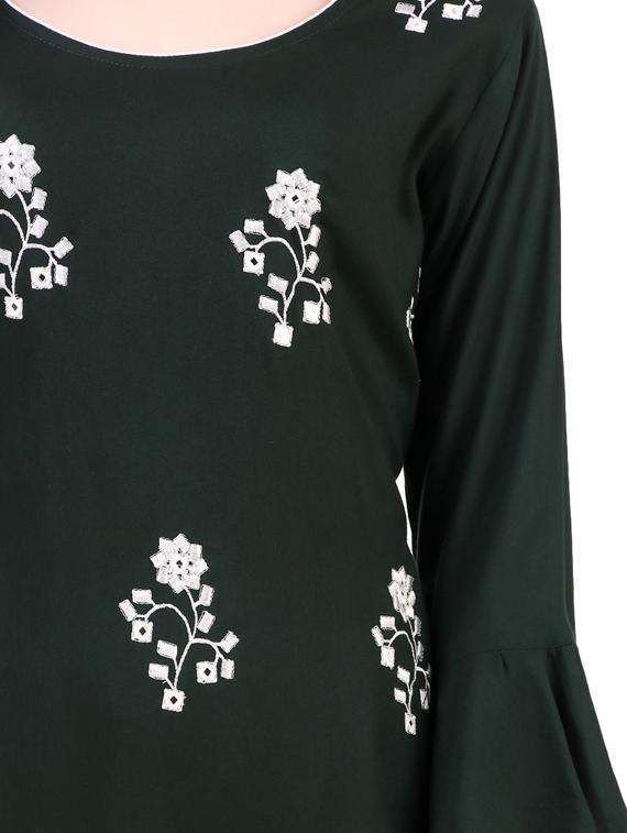 embroidered kurta palazzo set - 17482283 - Standard Image - 4