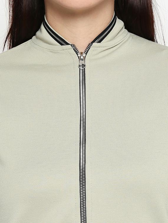 mandarin neck taped jacket - 17482779 - Standard Image - 4