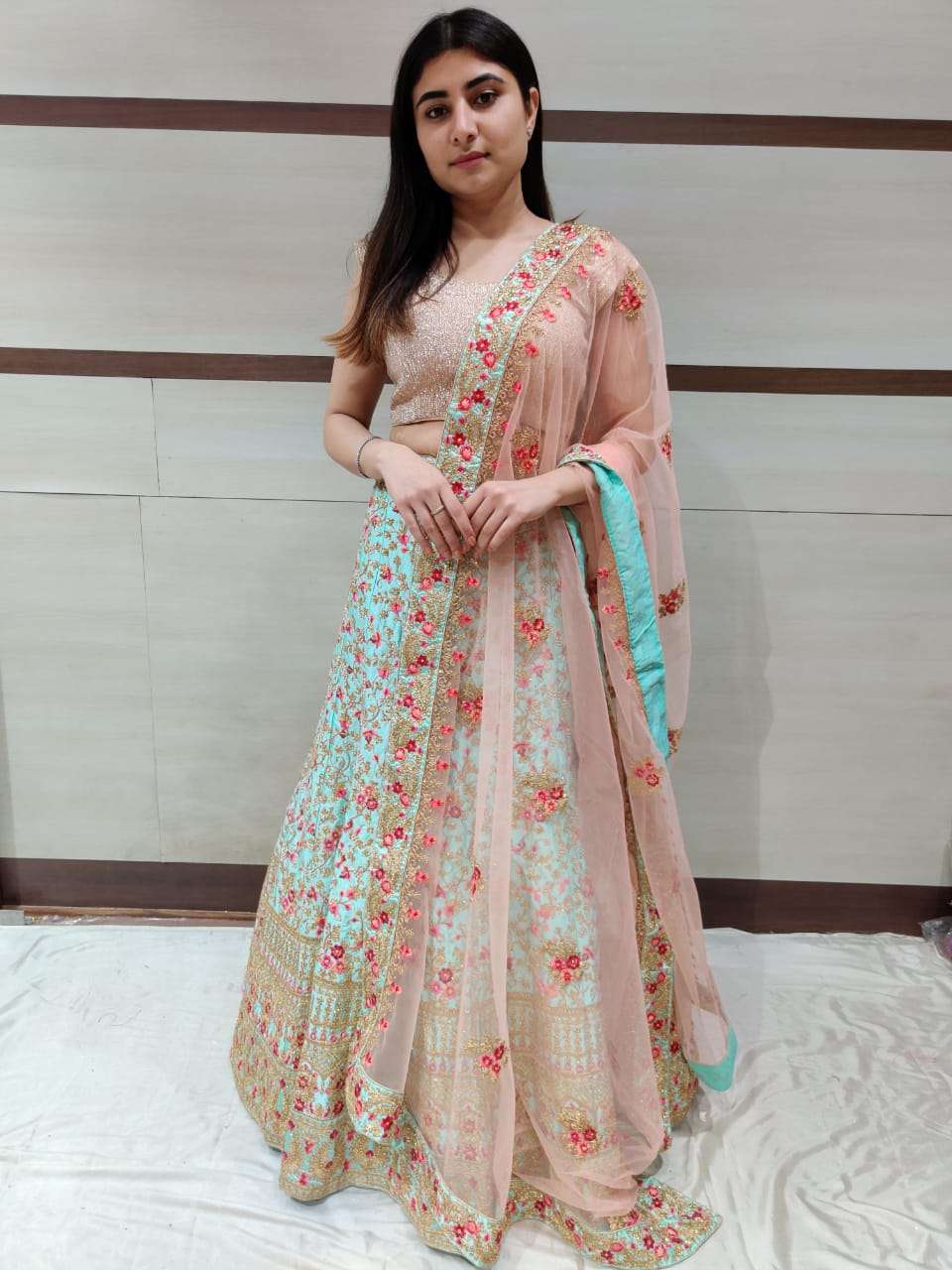 beautiful embroidered lehenga 