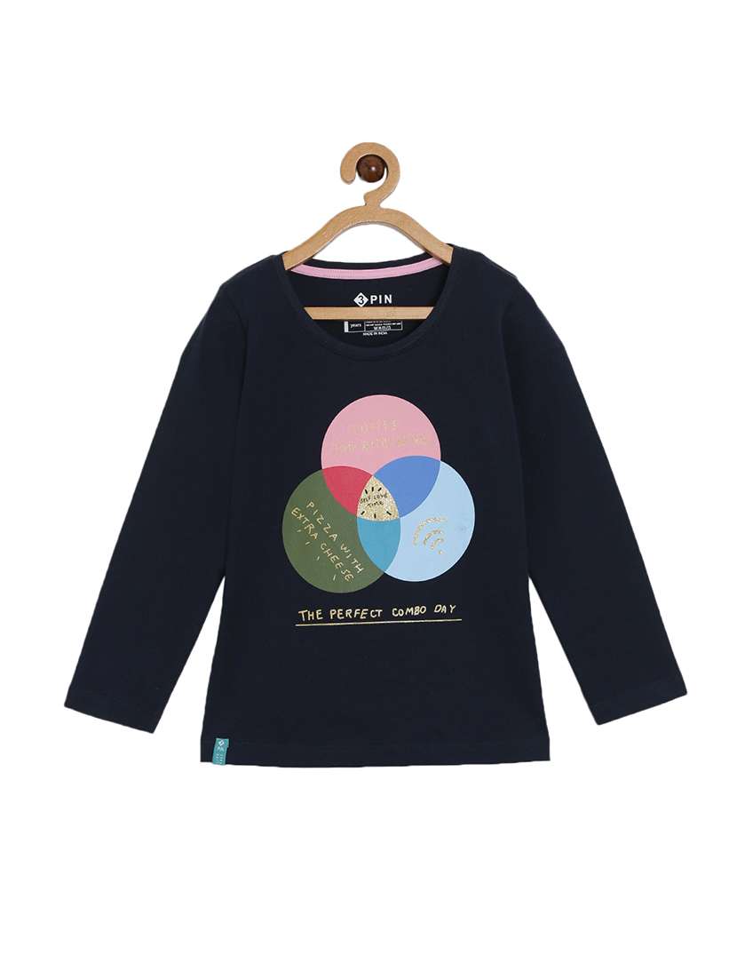 girls round neck top