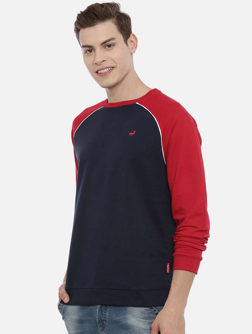 mens color block sweatshirt - 17483728 - Standard Image - 1