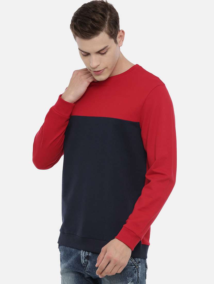 mens color block sweatshirt - 17483729 -  Standard Image - 1