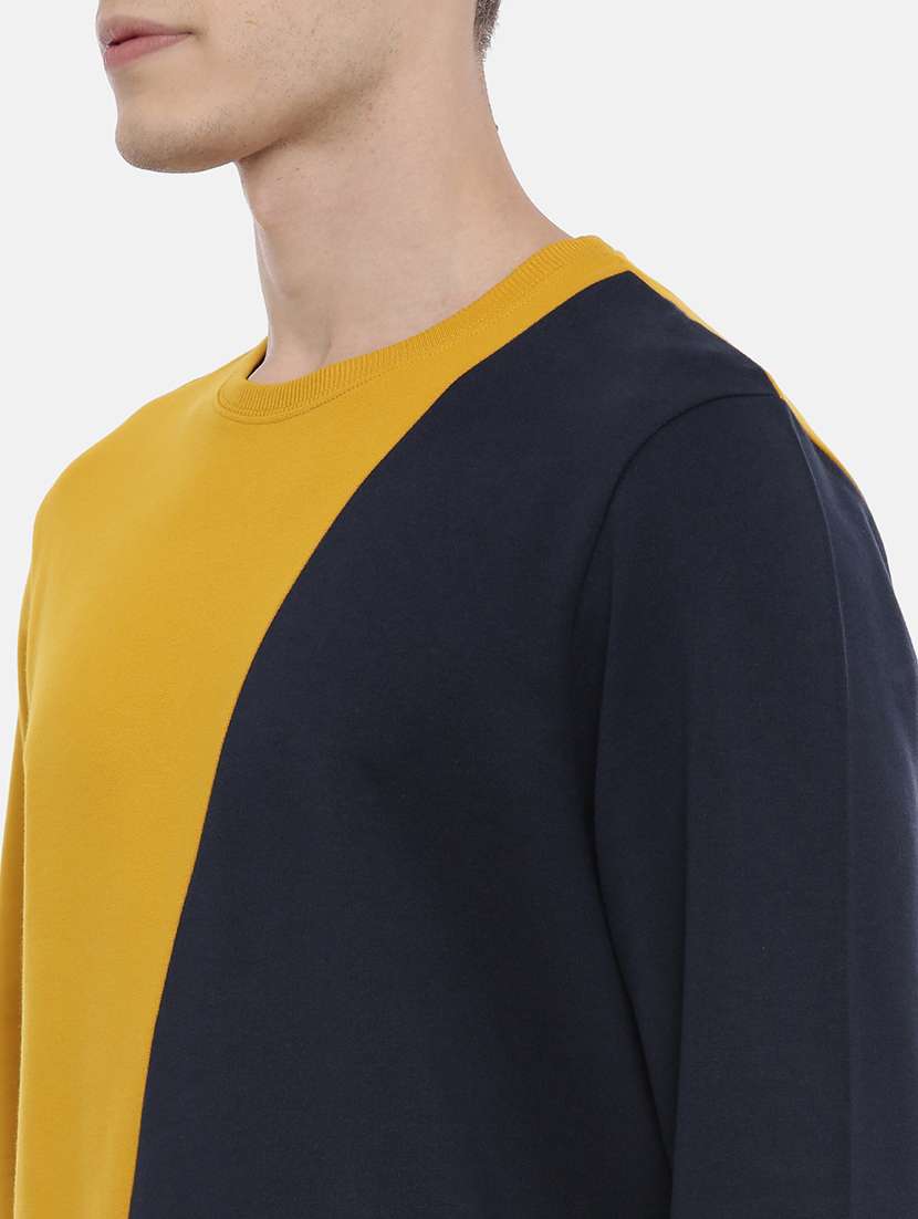 mens color block sweatshirt - 17483731 - Standard Image - 4