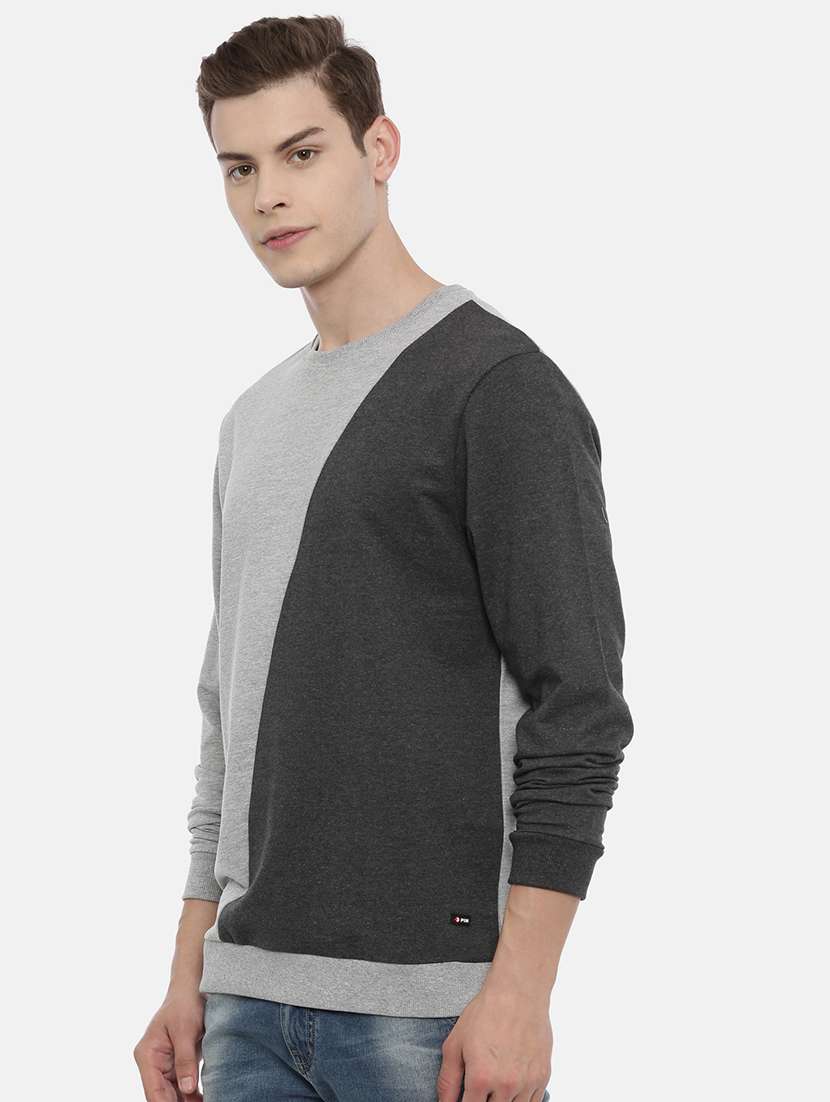 mens color block sweatshirt - 17483732 -  Standard Image - 1