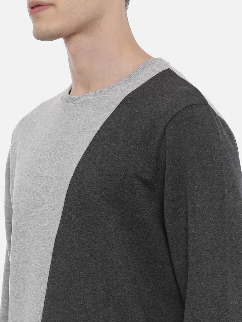 mens color block sweatshirt - 17483732 -  Standard Image - 4