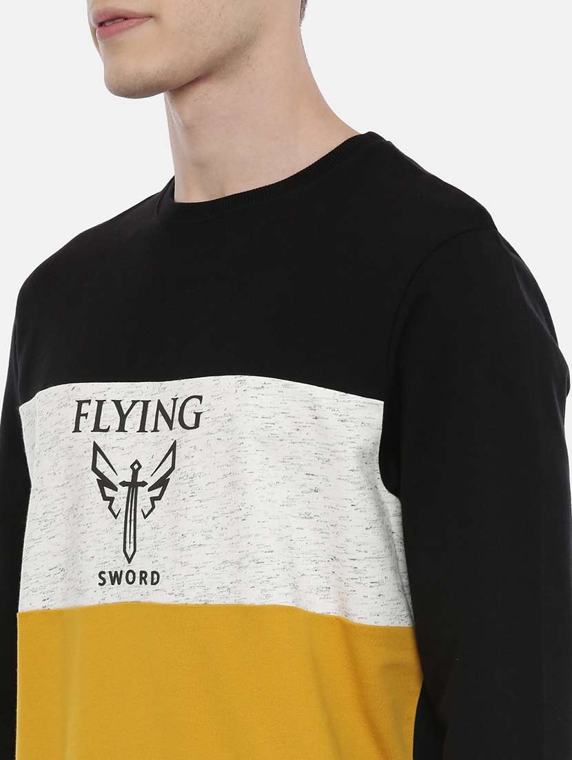 mens color block sweatshirt - 17483734 -  Standard Image - 4