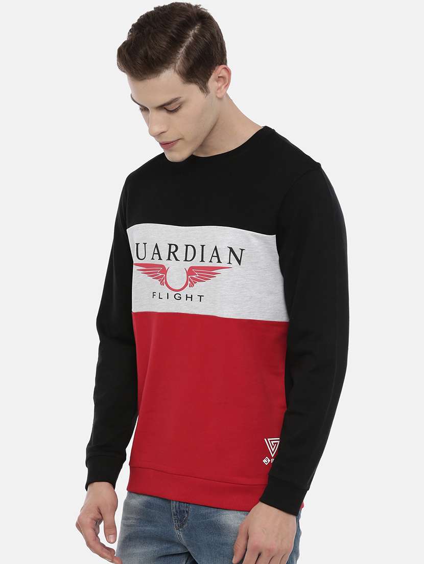 mens color block sweatshirt - 17483735 - Standard Image - 1
