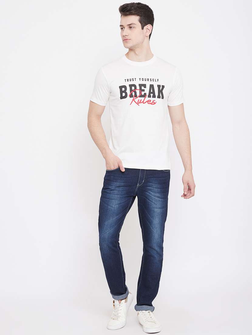 white printed t-shirt - 17483925 -  Standard Image - 4