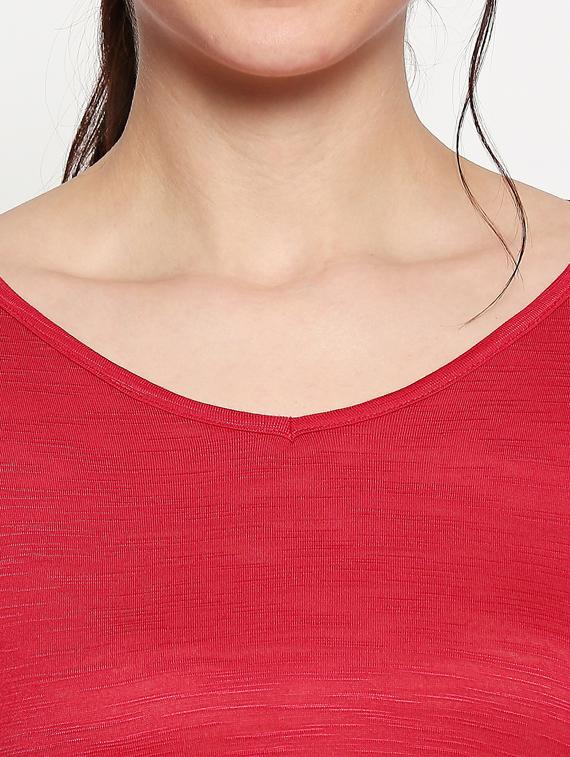 vneck solid tee - 17484796 - Standard Image - 4