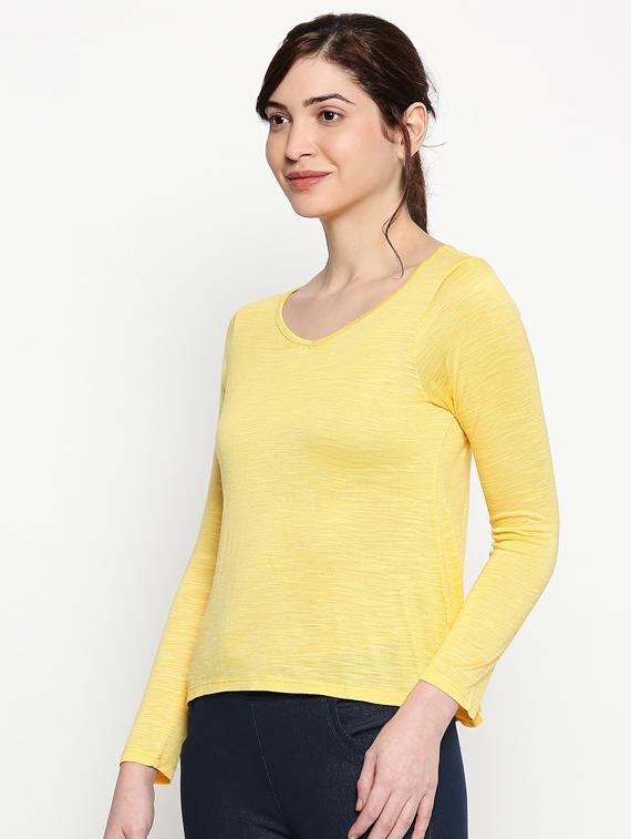 vneck solid tee - 17484797 - Standard Image - 1