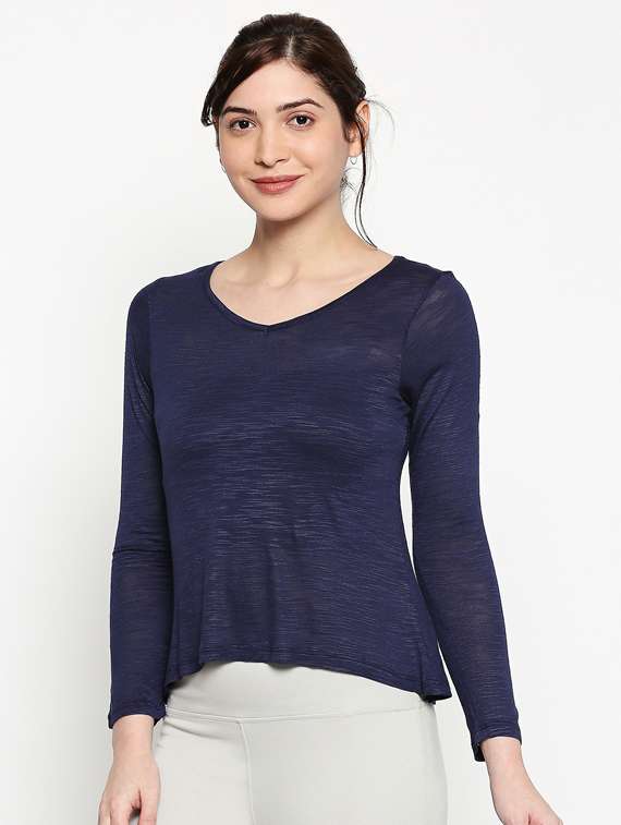 vneck solid  tee - 17484800 -  Standard Image - 1