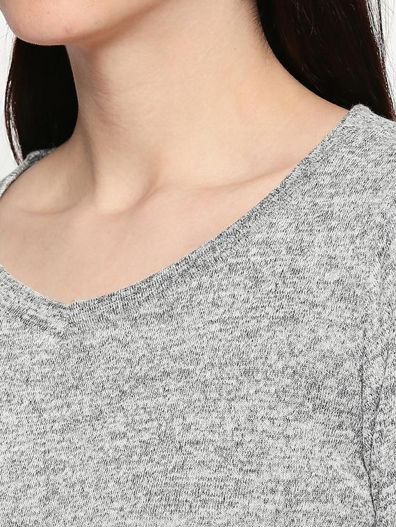 v-neck melange tee - 17484807 - Standard Image - 4
