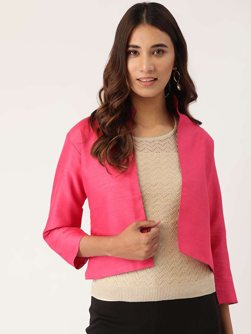 mandarin neck regular jacket 