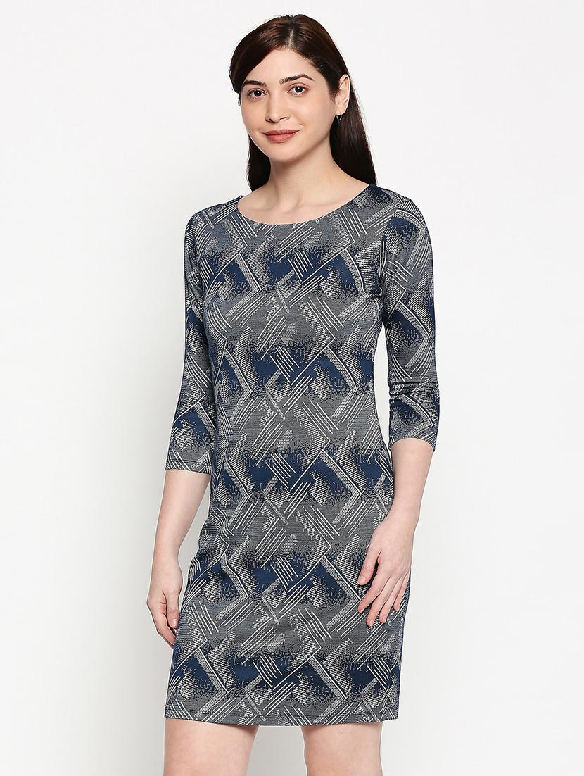 round neck abstract sheath dress - 17492561 -  Standard Image - 1