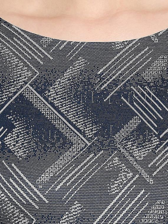 round neck abstract sheath dress - 17492561 - Standard Image - 4