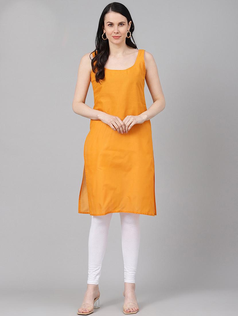 ada set of 2 mustard & black camisole  - 17495408 -  Standard Image - 1
