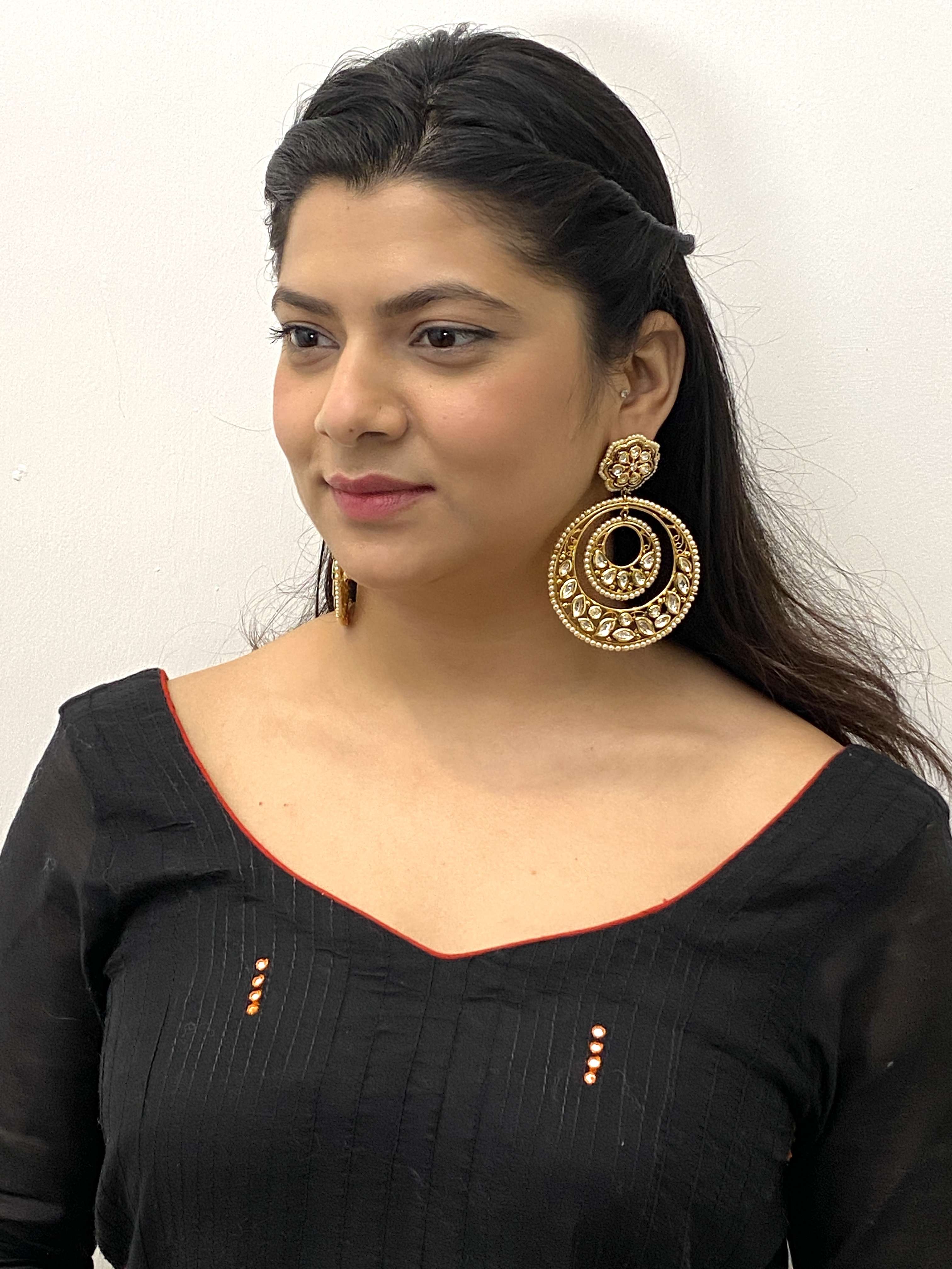  kundan minakari earring 