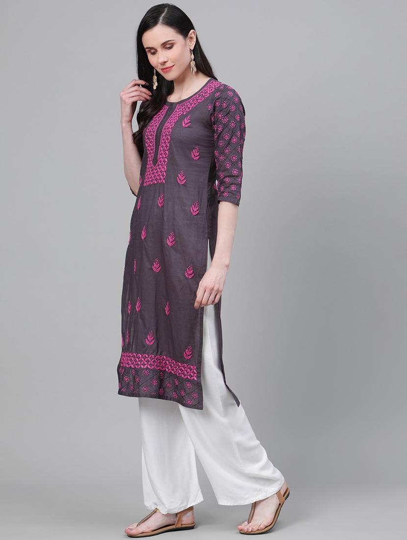 women's straight kurta - 17499297 -  Standard Image - 1