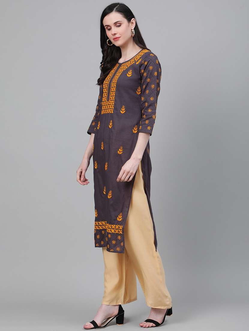 women's straight kurta - 17499299 -  Standard Image - 1