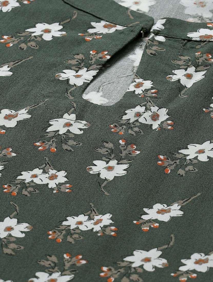 floral straight kurta - 17500854 -  Standard Image - 4