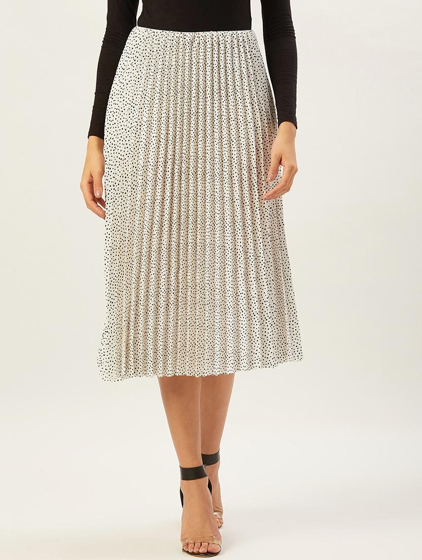 polka dot pleated skirt - 17502004 - Zoom Image - 0