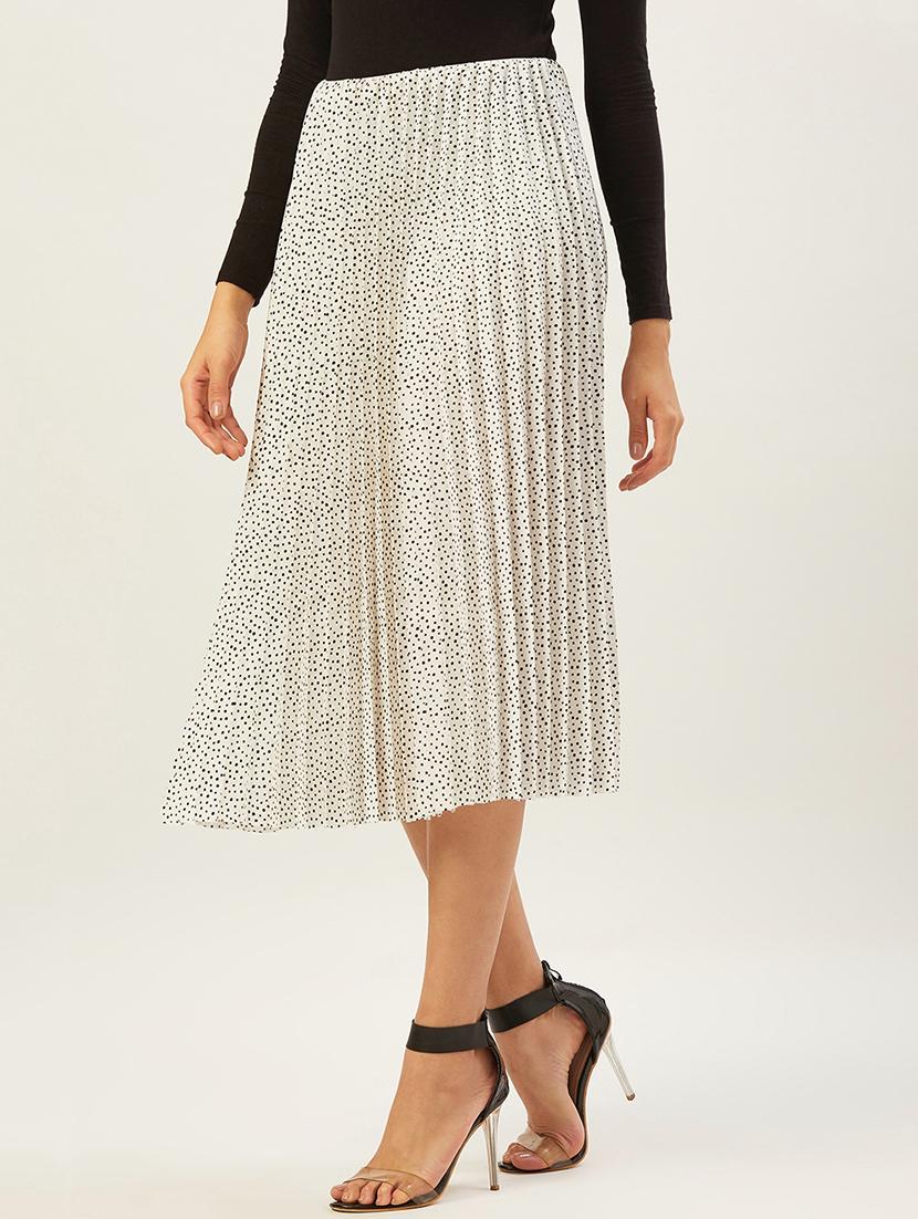 polka dot pleated skirt - 17502004 - Standard Image - 1