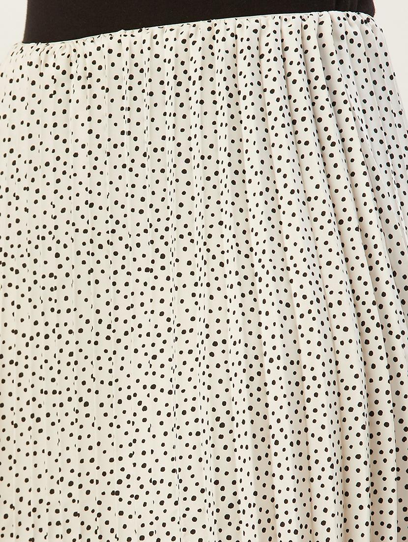 polka dot pleated skirt - 17502004 - Standard Image - 4