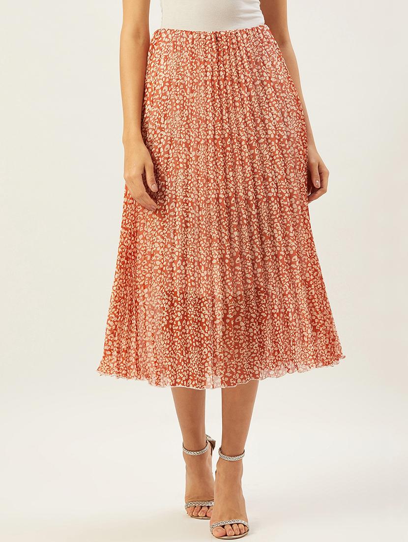 polka dot pleated skirt - 17502006 -  Zoom Image - 0