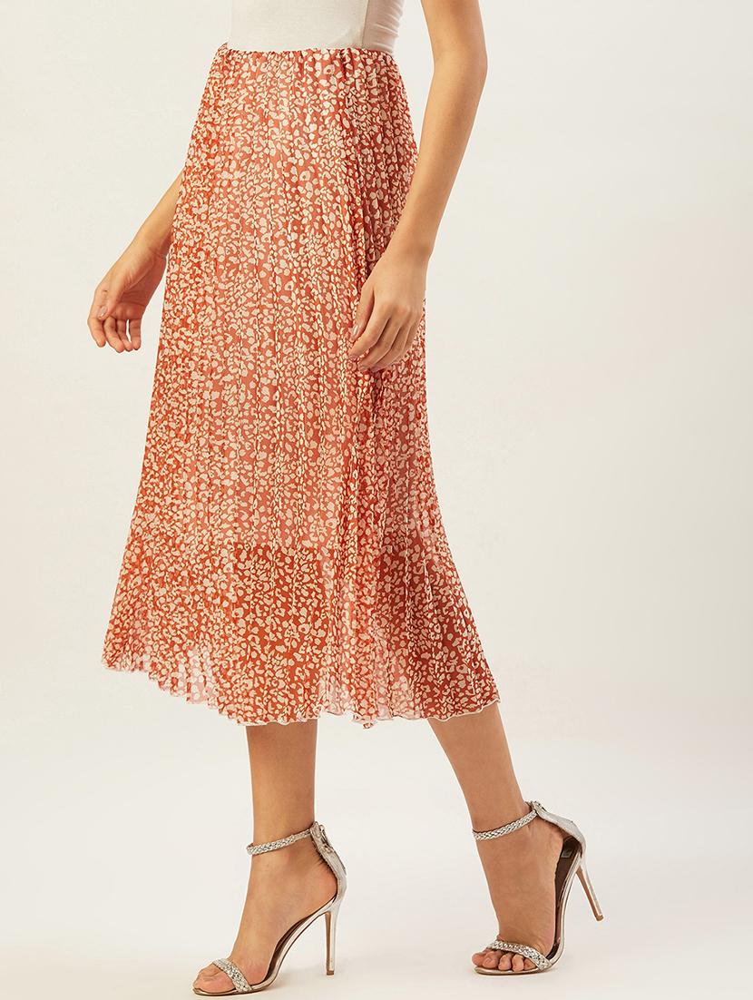 polka dot pleated skirt - 17502006 -  Standard Image - 1